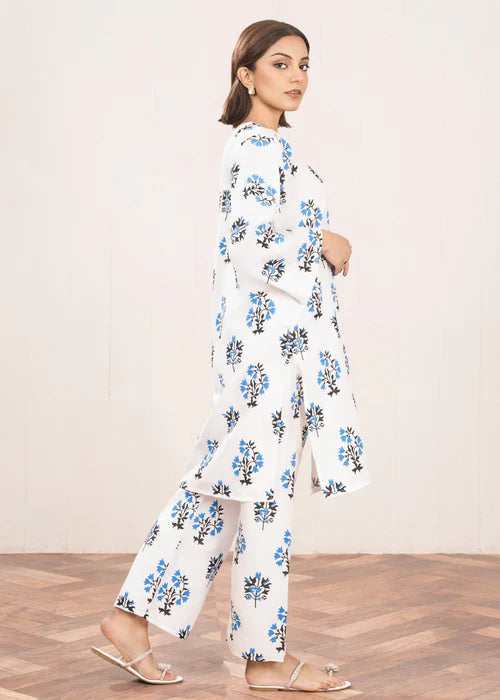 Coastal White & Blue | Co-ord Set