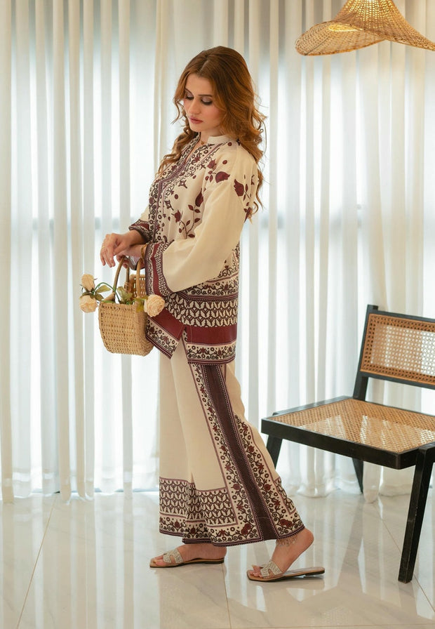Maroon Bloom | Co-ord Set