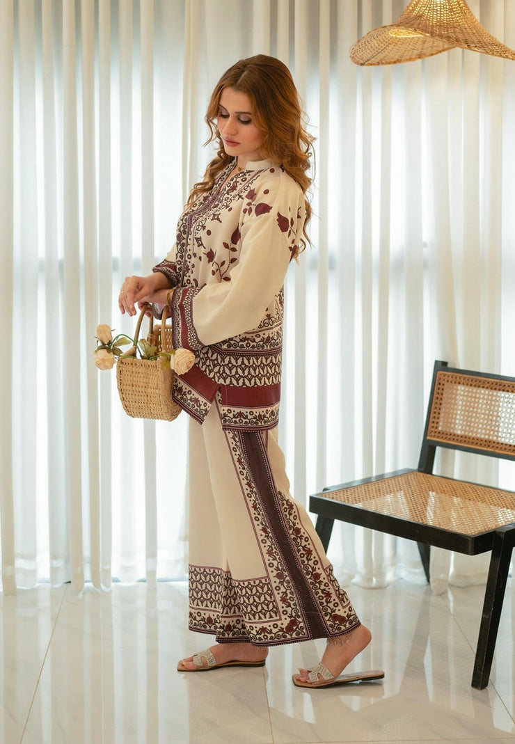 Maroon Bloom | Co-ord Set