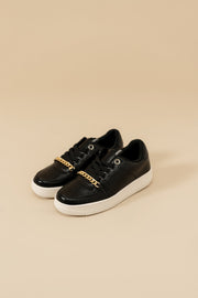 Black Sneakers with chain detail