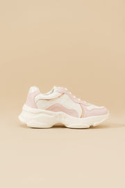 Pink Contrast Sneakers