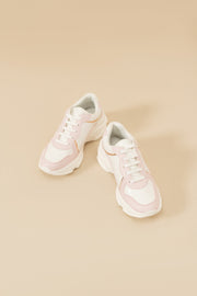 Pink Contrast Sneakers