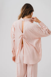 Peach Pink Long Sleeve Shirt