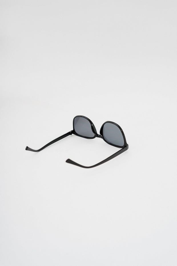 Grey Round Frame Sunglasses