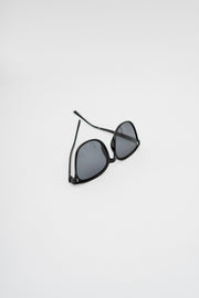 Grey Round Frame Sunglasses