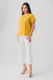 Bubble Cotton Yellow Shirt