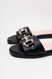 Black Chain Flats