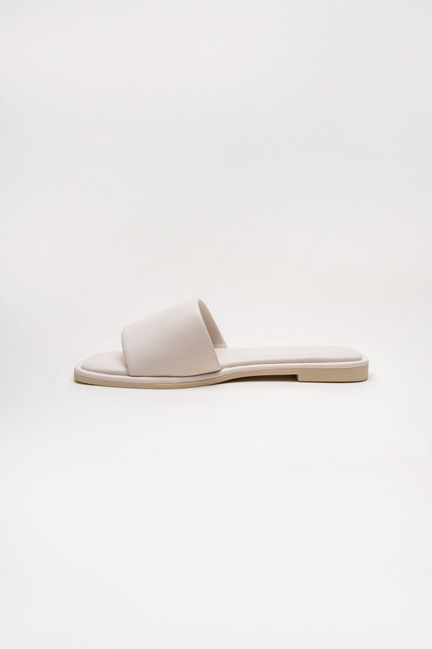 Beige Luxe Flat Slip-Ons