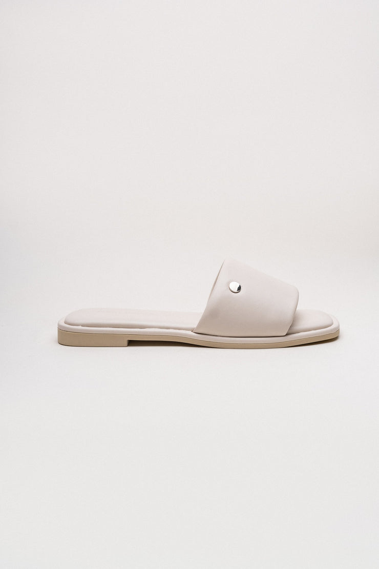 Beige Luxe Flat Slip-Ons