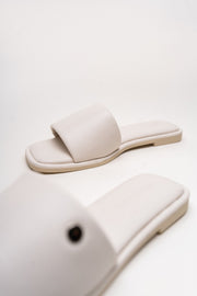 Beige Luxe Flat Slip-Ons