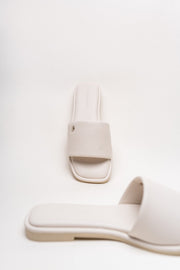 Beige Luxe Flat Slip-Ons