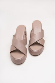 Light Brown Platform Heels