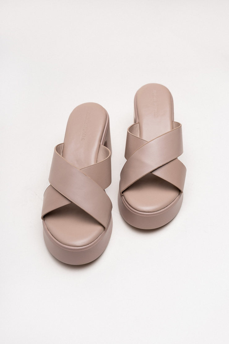 Light Brown Platform Heels