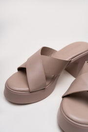 Light Brown Platform Heels
