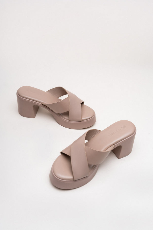 Light Brown Platform Heels