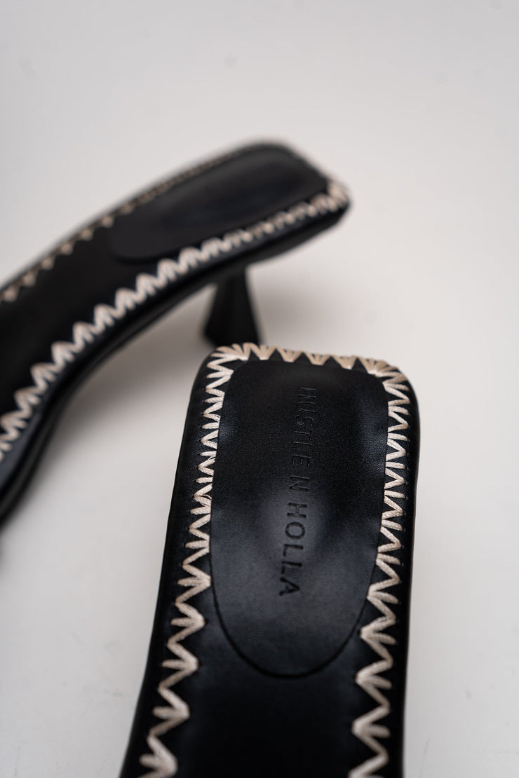 Classic Black Kitten Heels