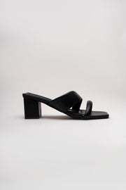 Black Cross-Strap Wedges