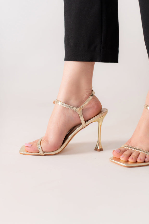 Metallic Gold Glam Stilettos