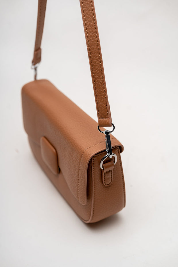 Minimalist Tan Crossbody Bag
