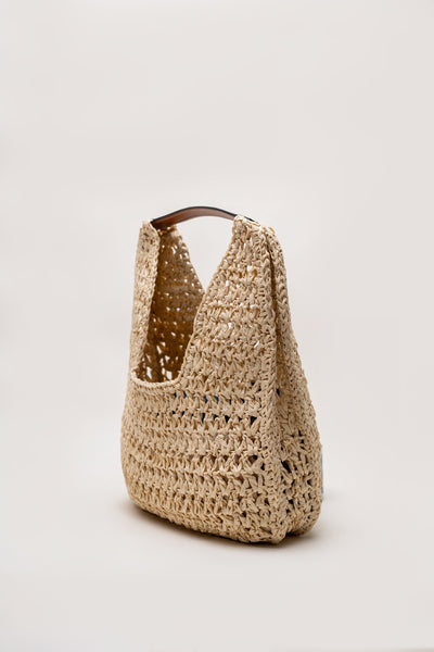 Handmade Contrast Crochet Bag