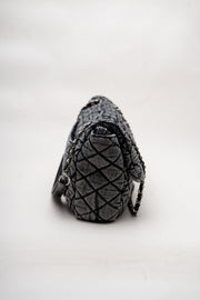 Denim Quilted Shoulder Bag