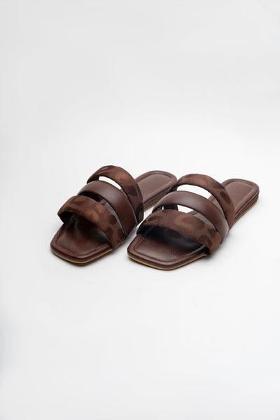 Brown Strappy Flats