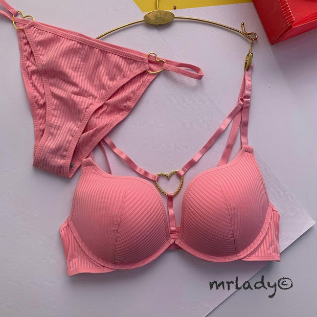 LOVE RING THIN PAD BRA SET
