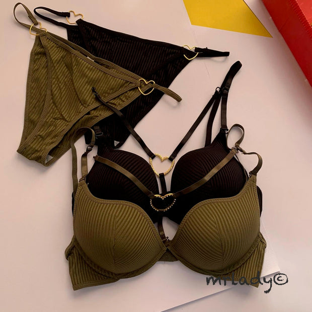LOVE RING THIN PAD BRA SET