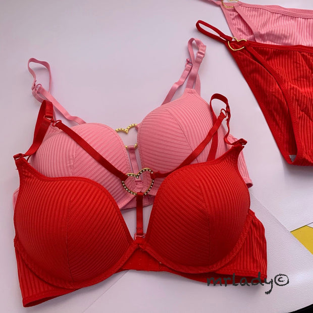 LOVE RING THIN PAD BRA SET