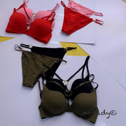 LOVE RING THIN PAD BRA SET