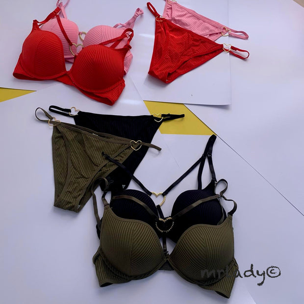 LOVE RING THIN PAD BRA SET
