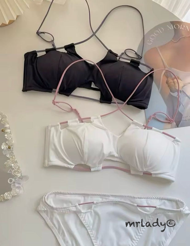 STRING THIN PAD BRA SET