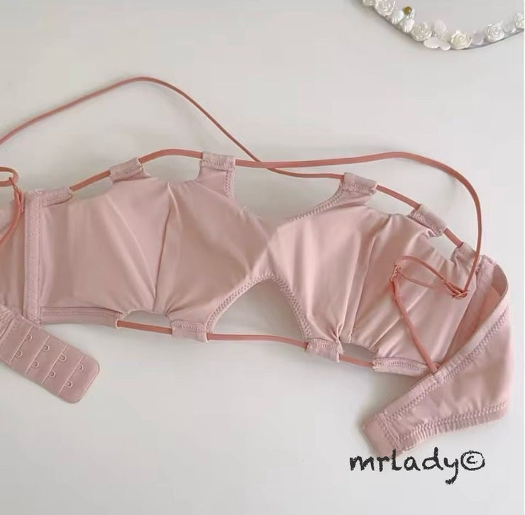 STRING THIN PAD BRA SET