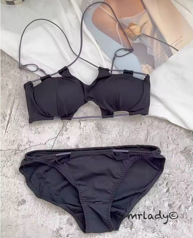STRING THIN PAD BRA SET