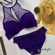 FRONT NET THIN PAD BRA SET