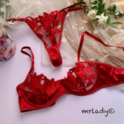 CLASSY NET PETAL BRA SET