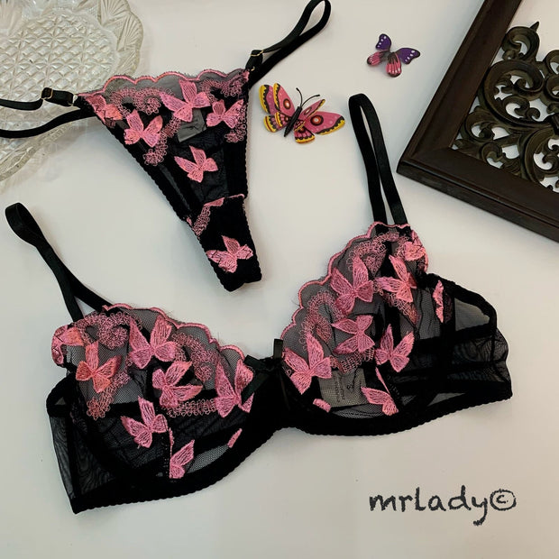 BUTTERFLY SOFT NET BRA SET