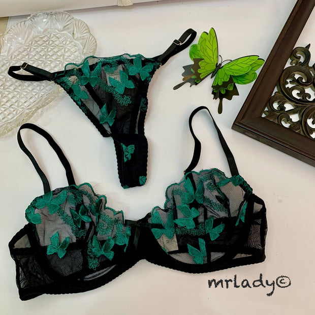 BUTTERFLY SOFT NET BRA SET