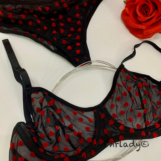 MINI HEARTS WIRED BRA SET