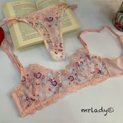 TURKISH EMB SOFT NET BRA SET
