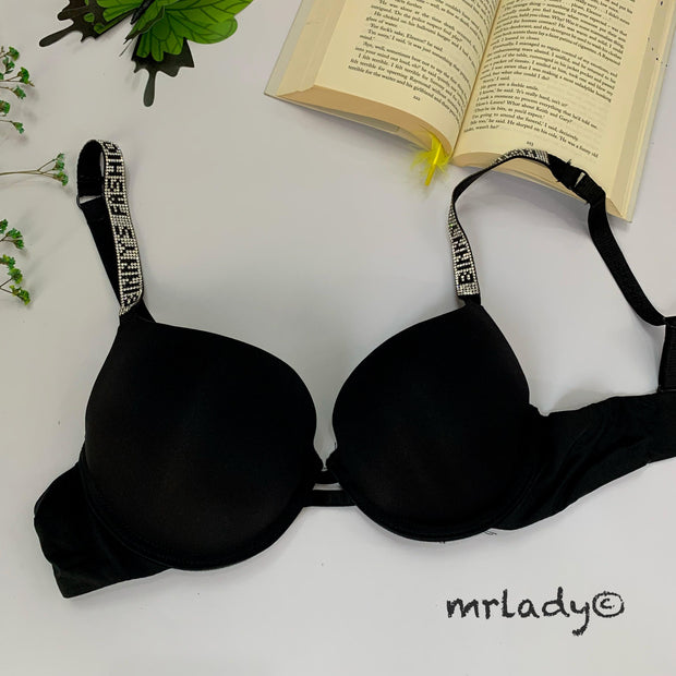 EMBELLISHED SOFT PUSH UP BRA