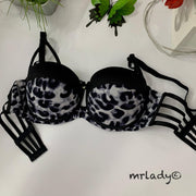 LEOPARD PRINT PADDED BRA