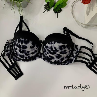 LEOPARD PRINT PADDED BRA