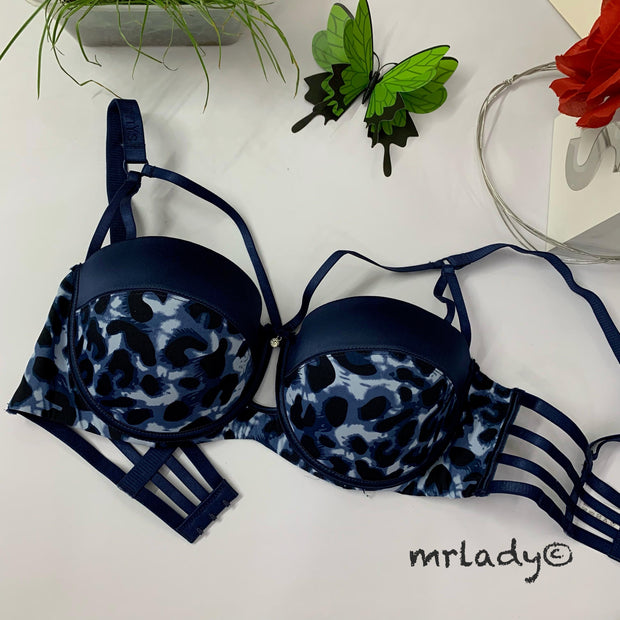 LEOPARD PRINT PADDED BRA