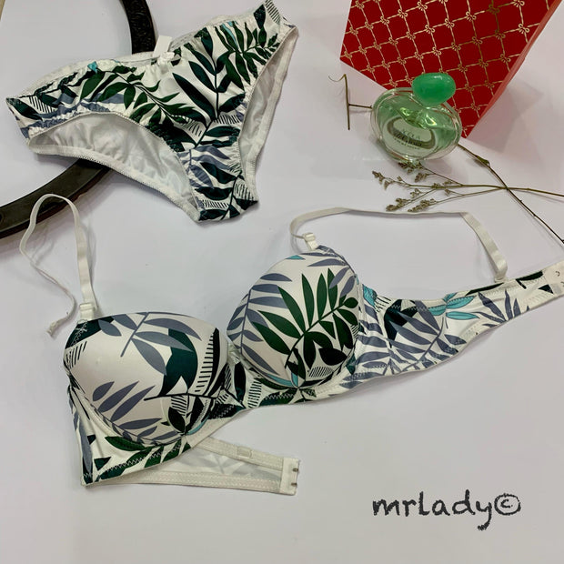 LEAF THIN PAD BRA SET