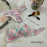 TIE & DYE THIN PAD BRA SET