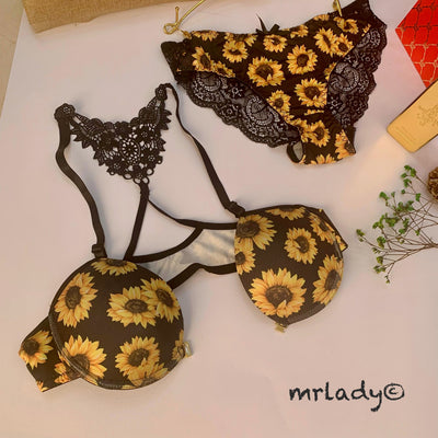 FRONT OPEN BUTTERFLY BRA SET