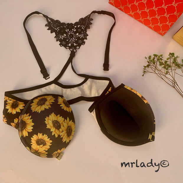 FRONT OPEN BUTTERFLY BRA SET
