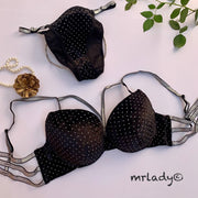 PEARL STONES BRA SET