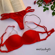 PEARLS CORDI BRA SET